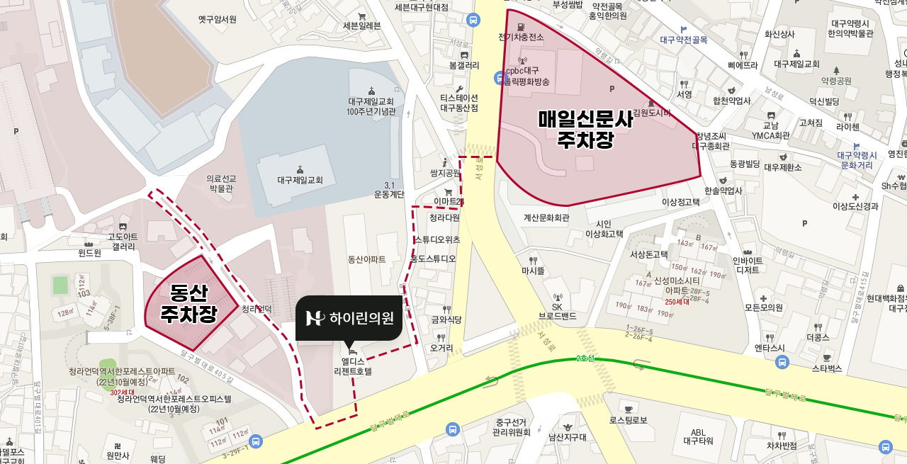 하이린의원 주차장안내